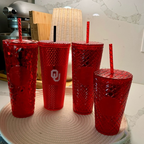 BUNDLE OF RED STARBUCKS CUPS. ALL NEW. - Picture 5 of 6